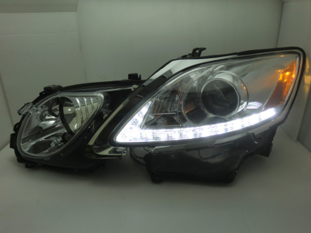 2005/05-2012/02 GS300 美規晶鑽魚眼R8 大燈 (HID空件,沿用原車HID燈管和安定器)(有分有沒有噴水孔)